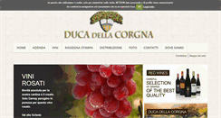 Desktop Screenshot of ducadellacorgna.it
